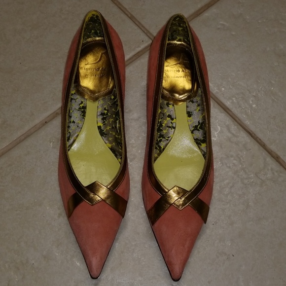 maurizio araki Shoes - Maurizio Araki Salmon Suede Heels Size 39